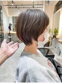 丸く収まる大人可愛いショート［新百合ヶ丘］