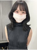 韓国風くびれヘア×透け感グレー