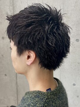 フイ 代々木(Hui) メンズ/アップバング/ツーブロックマッシュ/束感ショート/波巻き