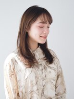 ルクスドレ 新宿(Luxe doree')&nbsp;チェリーブラウン/ルーズヘア/フリンジバング/前髪カット/新宿駅