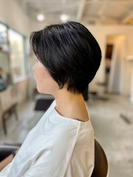 ソイクフ(SOY KUFU) 大人可愛い20代30代40代◎アッシュカラー前髪パーマショートヘア