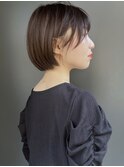 【morio池袋】大人可愛い黒髪前下がりショートボブ♪