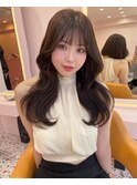 ベージュ/韓国ヘア/渋谷/レイヤー/顔まわり/前髪