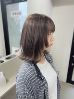 ユウル 横浜(juhl.)&nbsp;姫ウルフヘーゼルグレージュココアブラウン暗めカラー横浜駅