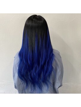 プルエクステのお店ネクスト(NEXT) #プルエクステ#ブルー#グラデーション