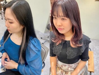 トータルビューティー クレド(TOTAL BEAUTY Credo byHAIR TIME)の写真/【JR高槻直結】エクステで気軽にトレンドのインナーカラーが楽しめる♪ブリーチなしでなりたいスタイルに◎