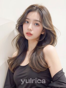 ユルリカ 新宿店(yulrica) オリージュ×ゆるカールロング_64012【新宿/オリーブベージュ】