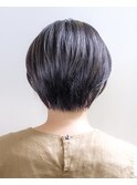 マッシュショート#黒髪#耳掛けショート#くびれショート#ボブ