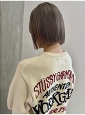 【YOKE】セピアベージュヘーゼルベージュ金髪ボブロンドレイヤー