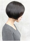=ミニボブショートボブ丸みショートグラデーションボブ30代40代