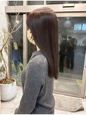 髪質改善ストレート/グレージュ