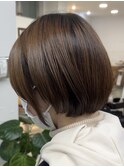 丸みとまとまり感が可愛い似合わせショートボブ!
