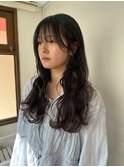 ロングパーマ/コテ巻き/ロングウェーブ