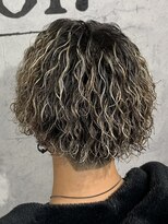 アンサー 渋谷(ANSWER)&nbsp;メンズハイライトツイストスパイラルパーマ縦落ちパーマ