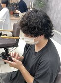 MEN’S HAIR/サーフカール/刈り上げセンターパート/船橋