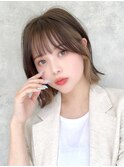 【loe】インナーカラー×くびれボブ×ブリーチ