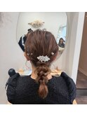 ヘアアレンジ　2次会スタイル