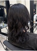 ＊ウルフミディアムレイヤーパーマヘア！巻き髪風デジタルパーマ