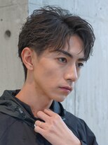 フィフス 渋谷(fifth)&nbsp;渋谷大人フェザーパーマメンズカットセンターパートショート短め