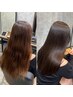 【広がり・パサつきの方に】質感重視の髪質改善TRストレート+カット