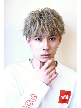 クシュ 所沢西口エミテラス前店(kusyu...) ウォーリアカット韓国風コンマヘア韓国風ナチュラルマッシュ金髪