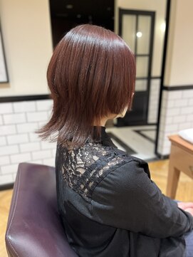 ビーハイブアヴェダ PARCO2店(BEHIVE AVEDA) ラベンダー×中性ウルフ【三橋由奈】
