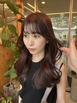 オアシス(oasis)&nbsp;【oasisオグラ】ピンクパープルな暗め暖色カラーくびれヘア
