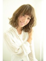 ビッケ(Vicke)&nbsp;【Vicke渋谷】かわいい無造作ミディアム×ライムグレージュ