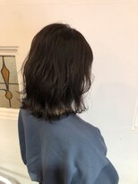 パティオンツー(PATIONN2)&nbsp;動きが可愛いミディアム波巻きウェーブ★モードネイビーカラー♪