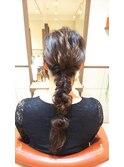 【neolive cino】ロングヘアの編み下ろしヘアアレンジ☆