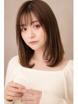 カバーヘア ブリス 川口(COVER HAIR bliss)&nbsp;クラシカルな小顔ワンカール前下がりセミディZ川口20代30代40代