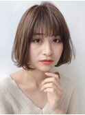 大人可愛い　ニュアンスボブ　艶イルミナカラー/Salon銀座 菅野