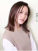 前髪かき上げスタイル