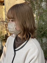 プライベートサロン キッテ(private salon kitte.)&nbsp;オリーブグレージュのレイヤーボブ