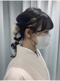 卒業式ヘアセット