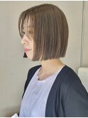 大人可愛いボブ☆ショコラベージュボブルフベビーバング20代30代