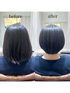 リュドール 栄(Rue D’or) 髪質改善ツヤ髪黒髪暗髪 すっきり似合わせショート