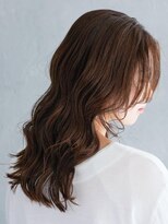 アース 浦添店(HAIR & MAKE EARTH)　 波ウェーブ巻き×ハイライトカラー