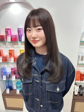 ボタン ハカタ(VOTAN hakata) 【博多美容室/坂本早苗】レイヤーカット×オリーブグレージュ