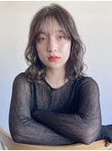 【unami】ゆるふわミディアム×ウェーブパーマ　澤田杏奈
