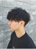刈り上げショートマッシュ波巻きスパイラルパーマ