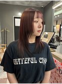 ニシグチstyle【顔まわりレイヤー／ブリーチなしエンドカラー】
