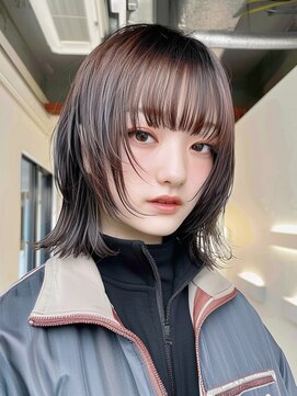 レヴ 草加店(LEV.) 美髪 似合わせカット  外ハネボブ シースルーバング