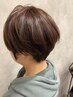 白髪染めリタッチカラー＋似合わせカット￥6500