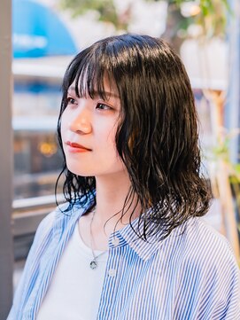 ヘアークラフト(Hair Craft) ブルーブラック×デジタルパーマ 【岡山/問屋町】