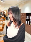 レイヤーカット×裾カラー