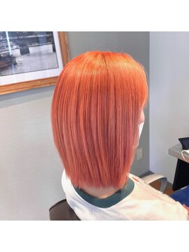 ジェシカ(Jessica) ブリーチ/ハイトーン/オレンジカラー/縮毛履歴有り/吉祥寺