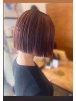 オルガノヘアーギャラリー(OLGANO HAIR GALLERY)&nbsp;ミニボブ ・カッパーハイライトカラーリング
