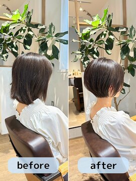 カミーノ 新越谷店(Camino) クセを扱いやすく♪くびれショートボブ