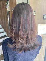 アヴァンス 天王寺店(AVANCE.) レイヤーカット×ピンクバイオレット